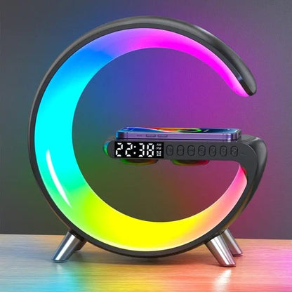 G-Shape Lamp with Speaker, Clock and Charger