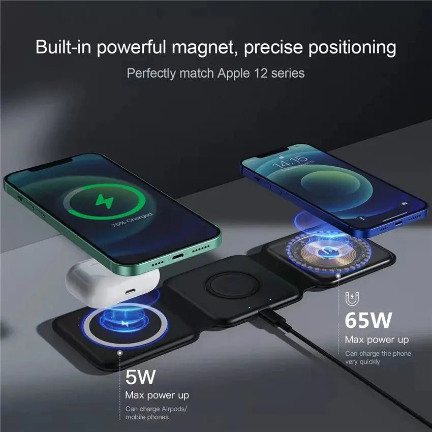 3-in-1 Foldable Magnetic Wireless Chargers