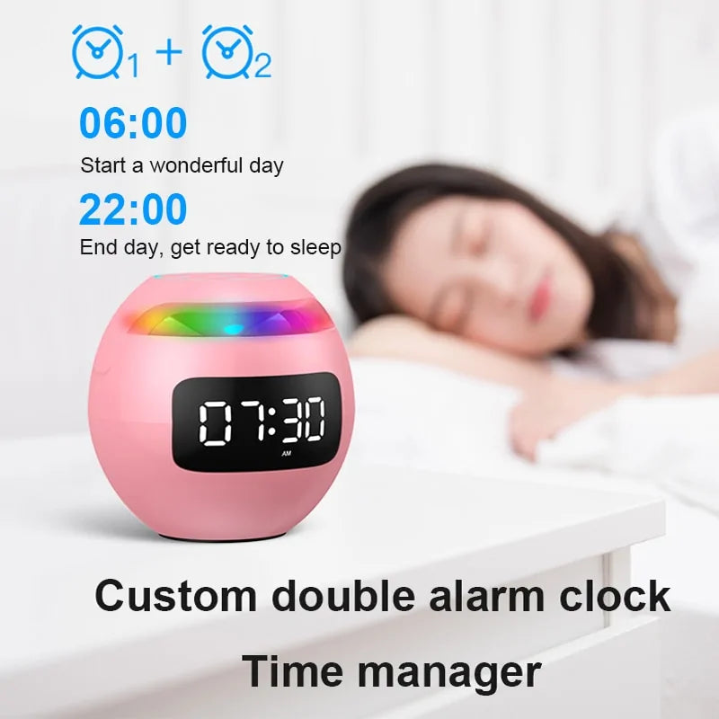 Smart Alarm Clock Bluetooth Speaker