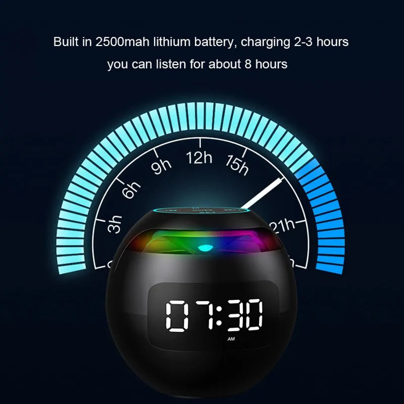 Smart Alarm Clock Bluetooth Speaker