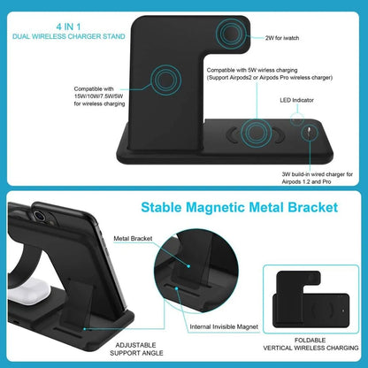 4-in-1 Fast Wireless Charger