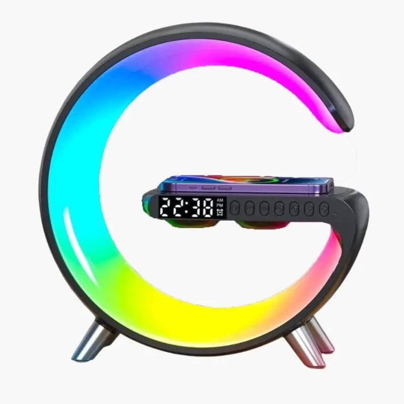 G-Shape Lamp with Speaker, Clock and Charger