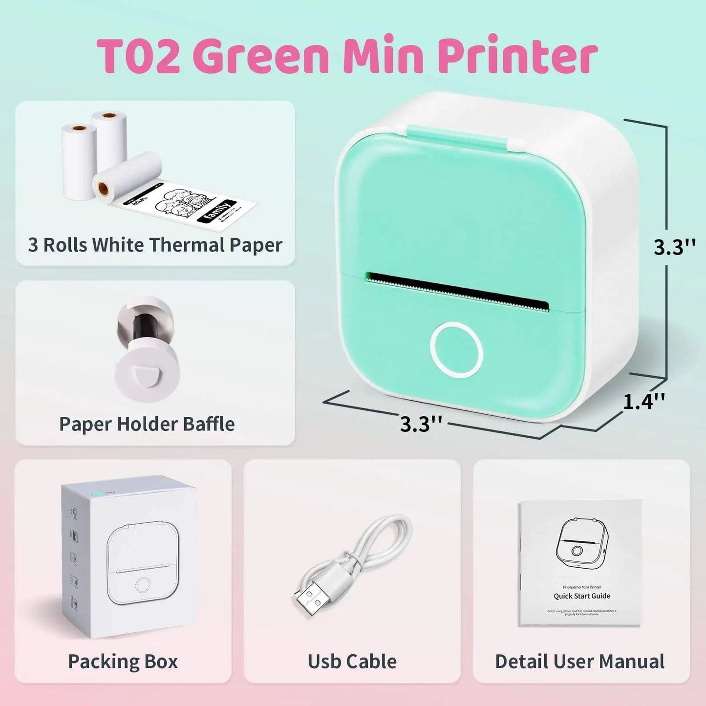 Mini Portable Thermal Printer