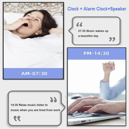 Smart Alarm Clock Bluetooth Speaker